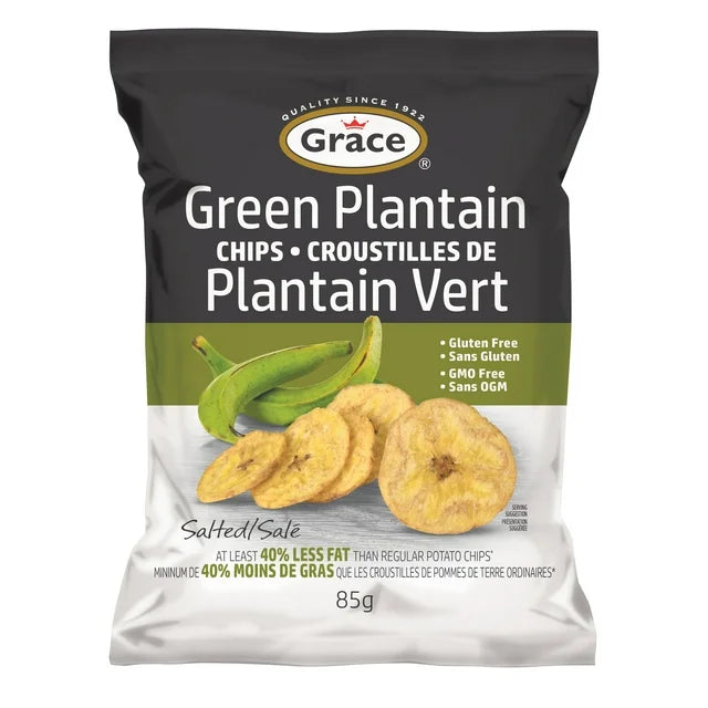 Grace Plantain Chips Croustilles de 85g